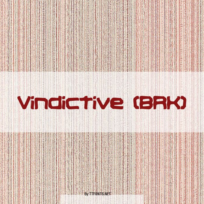 Vindictive (BRK) example